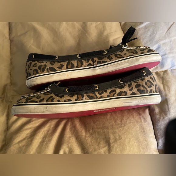 SPERRY Top Sider Leopard Pattern Boat Shoes Size 10 M - Picture 3 of 9